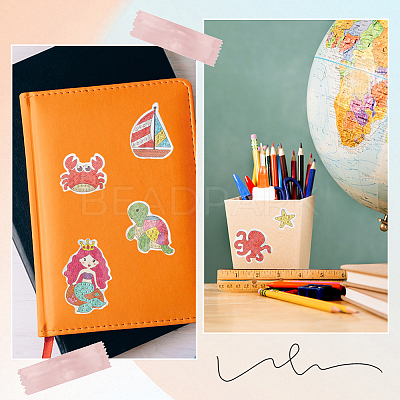 DIY Ocean Theme Sticker Kit DIY-WH0453-30-1