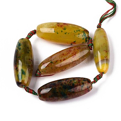 Dyed Natural Agate Beads Strands G-T142-02-1