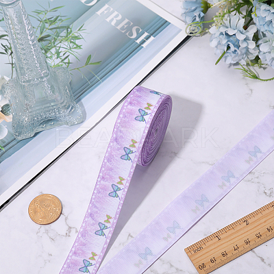 10 Yards Polyester Printed Grosgrain Ribbon OCOR-GF0002-36A-1