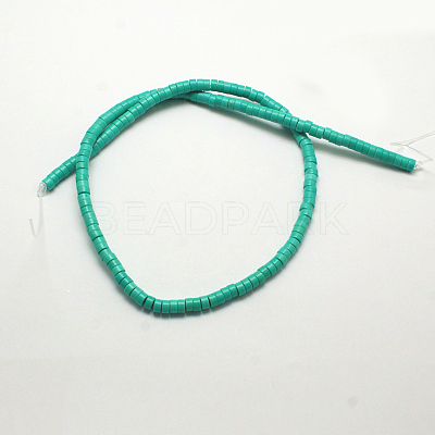 Synthetic Turquoise Beads Strands X-TURQ-G110-6x3mm-09-1
