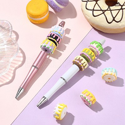 9Pcs 9 Colors Opaque Acrylic Beads OACR-CJ0002-63-1