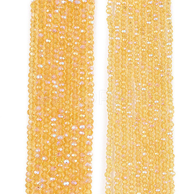 Electroplate Glass Beads Strands EGLA-A044-T1mm-L03-1