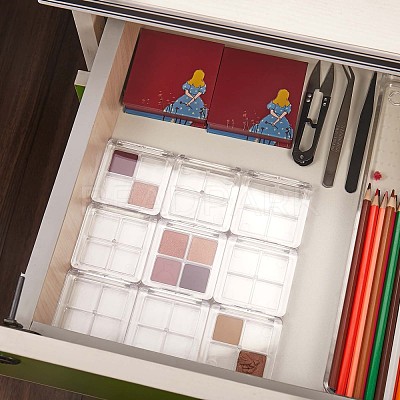 9 Pcs Transparent Empty Eyeshadow Palette JX089A-1