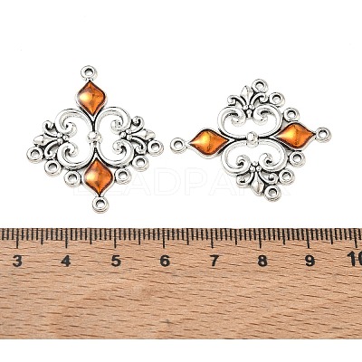 Alloy Enamel Chandelier Component Links ENAM-EA9734Y-6-1