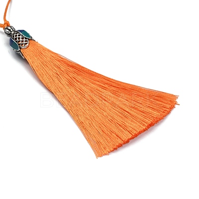 Polyester Tassel Pendant Decorations AJEW-WH0312-88N-1