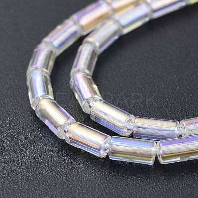 Electroplate Glass Beads Strands X-EGLA-K014-B-AB01-1