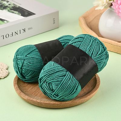 5Pcs Polyester Yarn for Knitting & Crochet YCOR-SZ0001-03K-1