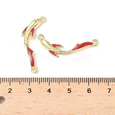 Brass Micro Pave Clear Cubic Zirconia Connector Charms LS-KK-C104-17G-1
