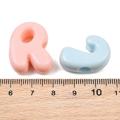 Opaque Acrylic European Beads AC-CBAE09B-06-1