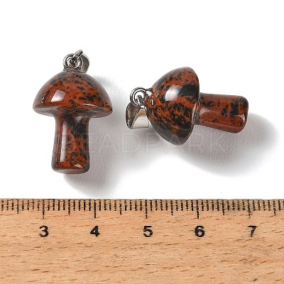 Natural Mahogany Obsidian Pendants GG-CBAA0EE-05P-02-1