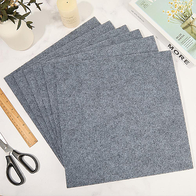 12Pcs Square Self-adhesion Polyester Carpet Tape DIY-CN0003-45D-1
