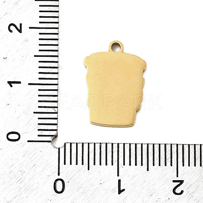 304 Stainless Steel Enamel Pendants STAS-I336-01G-02-1