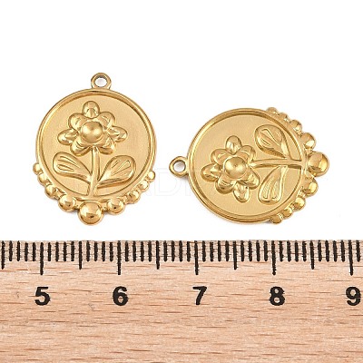 304 Stainless Steel Pendants Cabochon Settings STAS-L317-30G-1