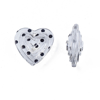 Transparent Acrylic Pendants TACR-N006-17-A01-1