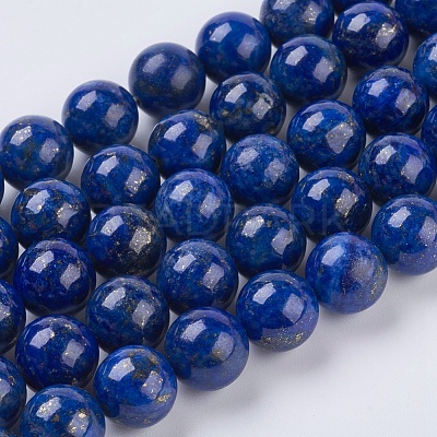 Natural Lapis Lazuli Beads Strands X-G-G423-10mm-A-1