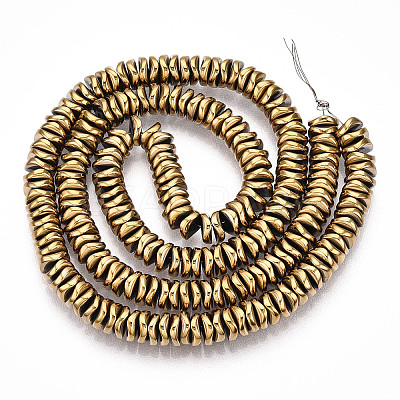 Electroplate Non-magnetic Synthetic Hematite Beads Strands G-N0321-07K-1