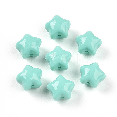 Opaque Acrylic Beads SACR-T017-37A-1