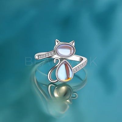 Zinc Alloy with Glass Cuff Rings for Women FS-WGF7E31-01-1