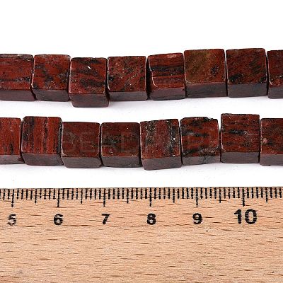Natural Sesame Jasper/Kiwi Jasper Beads Strands G-T139-8x8-42A-1
