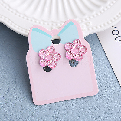 Alloy Plastic Clip-on Earrings for Kid WG9F41F-03-1