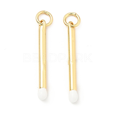 Brass Enamel Pendants KK-G416-36G-01-1