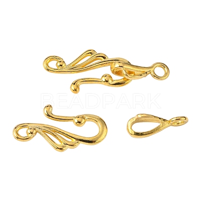 Tibetan Style Hook and Eye Clasps X-K08ZJ011-1