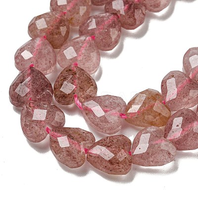 Natural Green Strawberry Quartz Beads Strands G-P544-E04-01-1