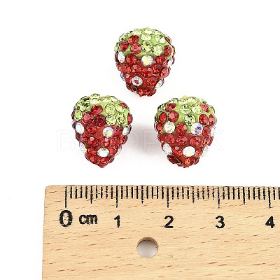 Clay Polymer Rhinestone Beads RB-A051-E06-1