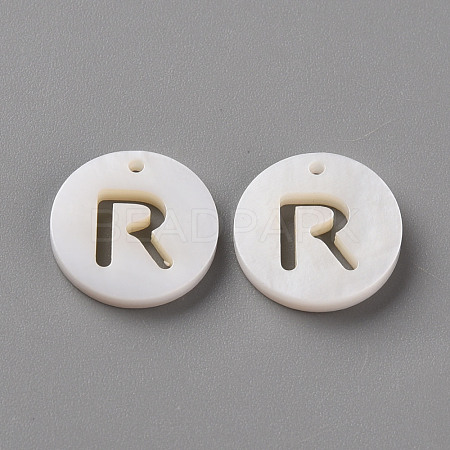 Natural Freshwater Shell Pendants SHEL-Q311-008R-1