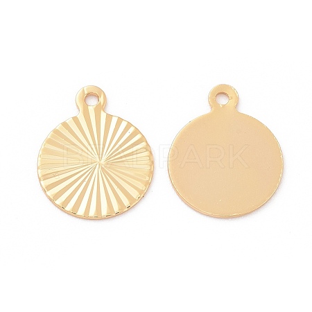 Brass Charms X-KK-R037-223G-1