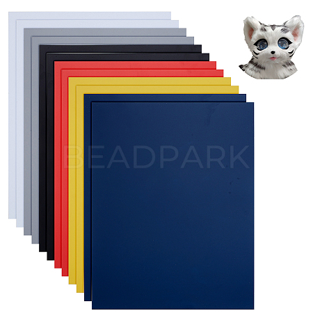 12 Sheets 6 Colors PVC Sheets DIY-GA0008-25-1