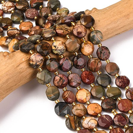 Natural Picasso Jasper/Polychrome Jasper Beads Strands G-C116-A118-01-1