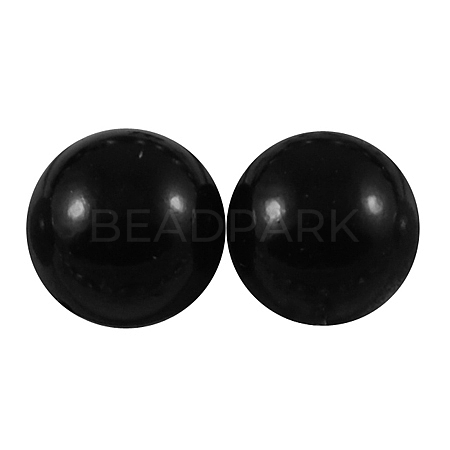 ABS Plastic Imitation Pearl Cabochons SACR-S738-10mm-Z25-1