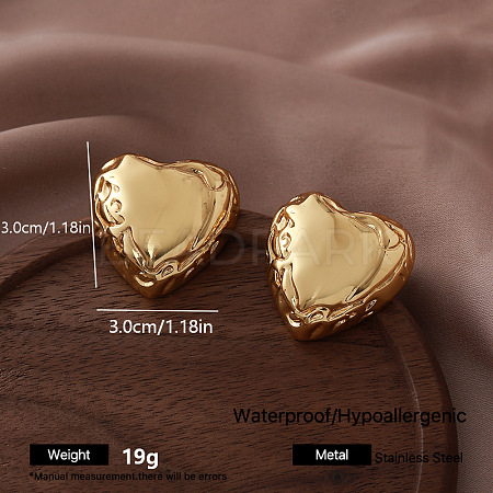 304 Stainless Steel Stud Earrings for Women AP3209-5-1
