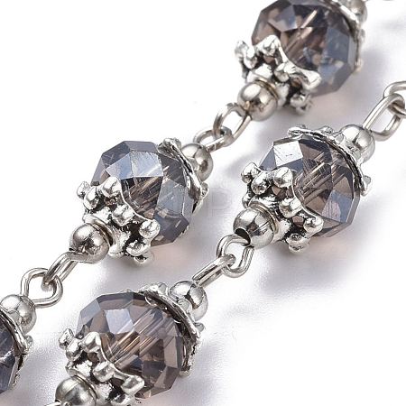Handmade Glass Beaded Chains AJEW-JB00498-06-1
