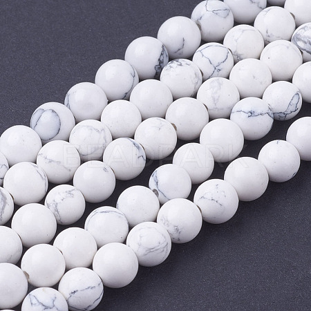 Synthetic Howlite Beads Strands X-G-E110-6mm-5-1