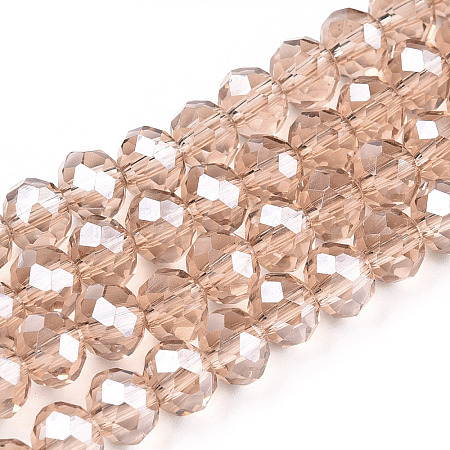 Electroplate Glass Beads Strands EGLA-A034-T10mm-A29-1