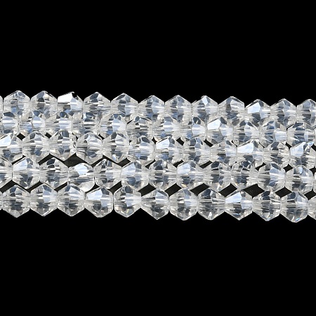 Transparent Electroplate Glass Beads Strands LS-GLAA-F029-2mm-C13-1