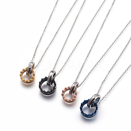 (Jewelry Parties Factory Sale)304 Stainless Steel Pendant Necklaces STAS-I099-17-1