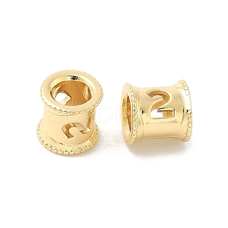 Brass European Beads KK-B166-01G-2-1