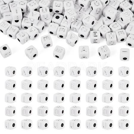 150Pcs 5 Styles Opaque Acrylic Beads SACR-TA0001-73-1
