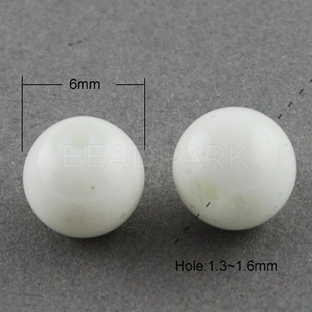 Painted Glass Beads Strands X-DGLA-S071-6mm-01-1