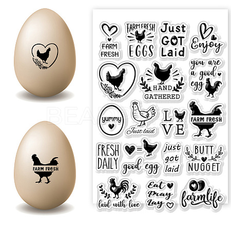 Custom PVC Plastic Clear Stamps DIY-WH0618-0040-1