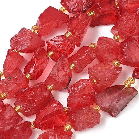 Raw Rough Natural Quartz Crystal Beads Strands G-Z131-J01-12-1