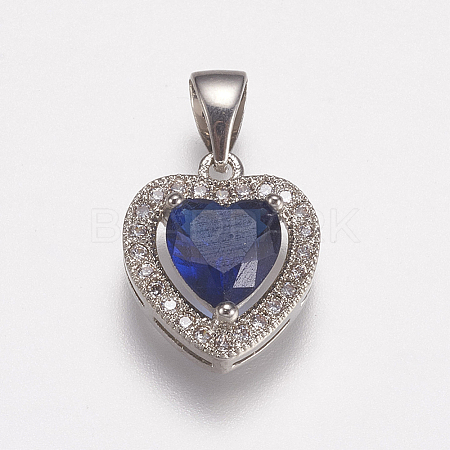 Brass Micro Pave Cubic Zirconia Charms LS-ZIRC-E143-58A-P-1
