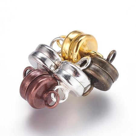 Brass Magnetic Clasps with Loops KK-P114-07-1