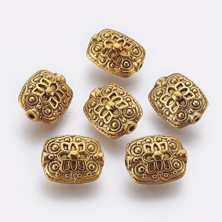 Tibetan Style Alloy Rectangle Beads GLF5179Y-NF-1