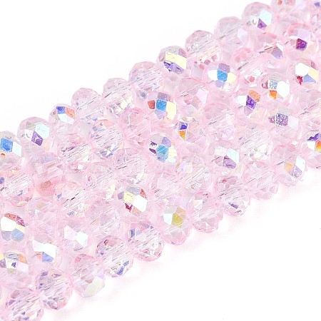 Transparent Glass Beads Strands LS-EGLA-N016-4mm-04-1