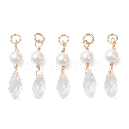 Shell Pearl & Glass Pendants PALLOY-JF04717-1