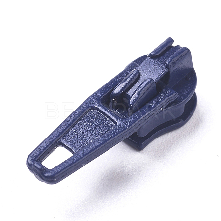 Spray Painted Alloy Replacement Zipper Sliders PALLOY-WH0067-97U-1